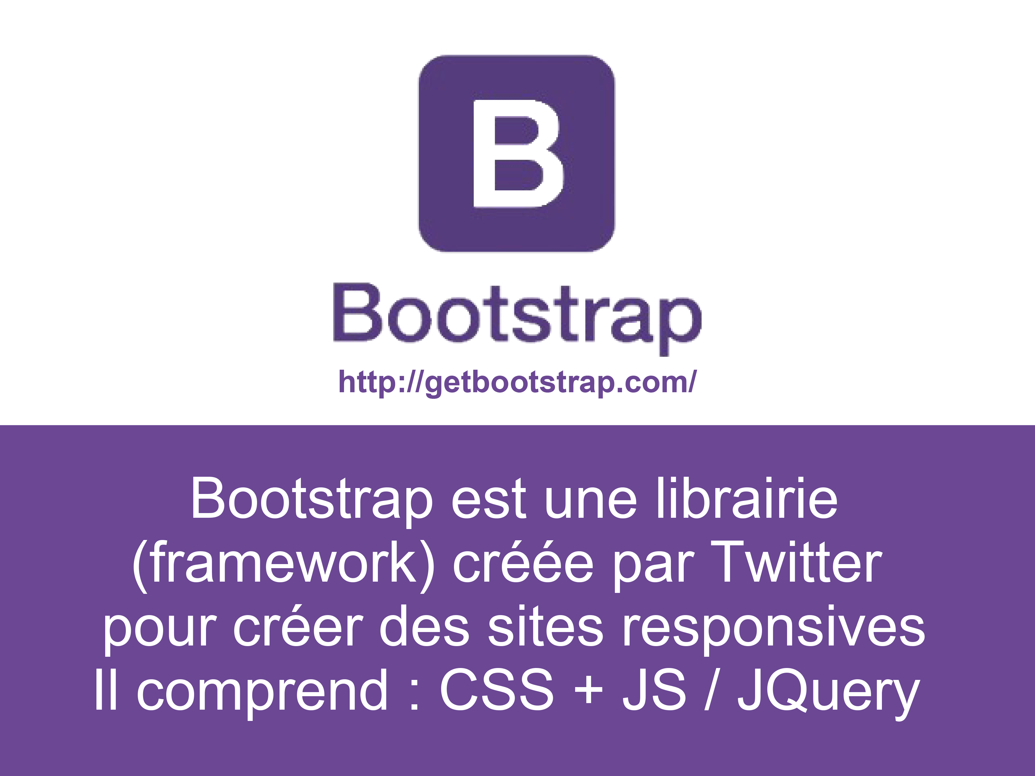 Cours Bootstrap - Présentation