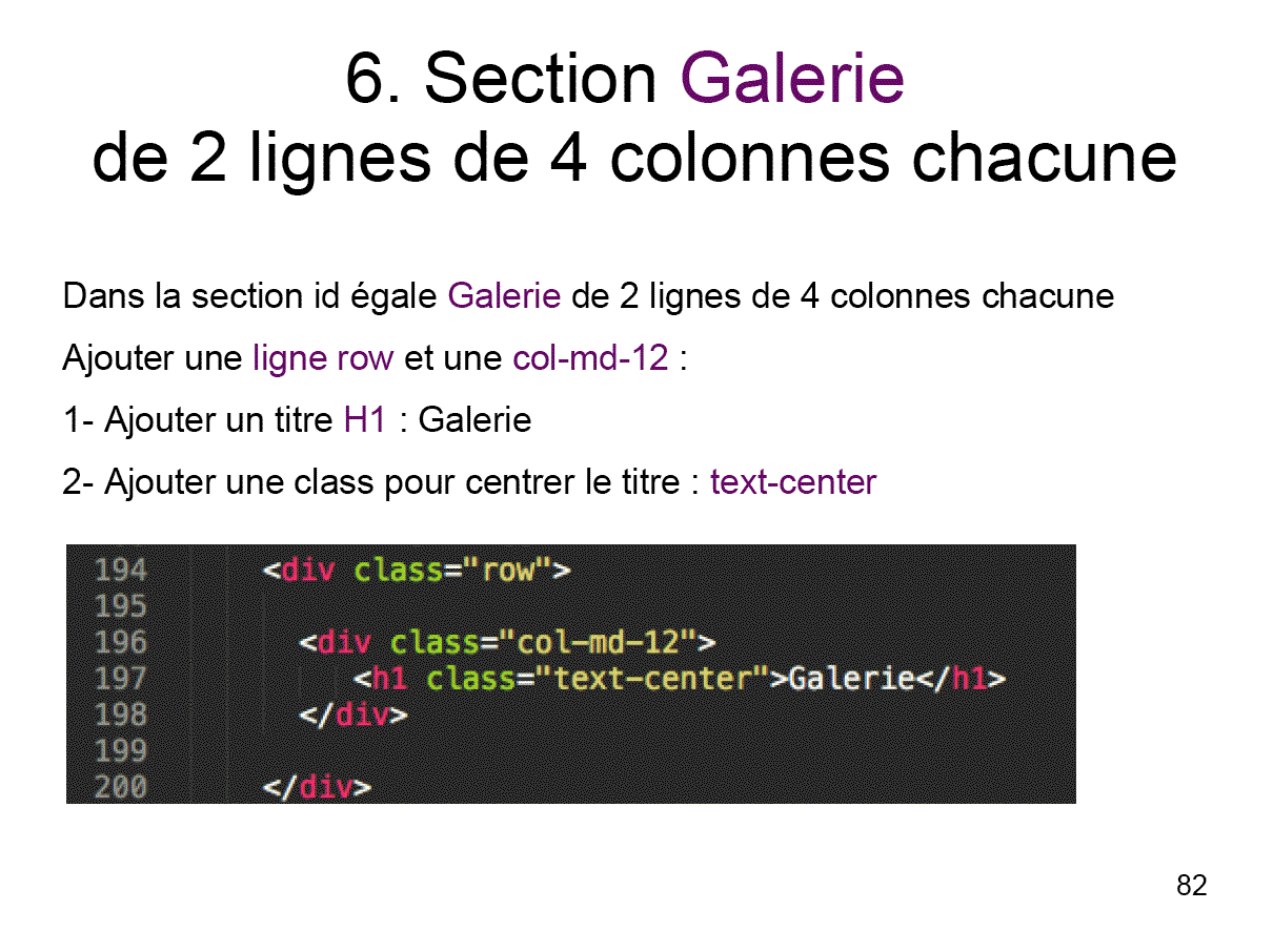 Cours 04 - Bootstrap galerie modal