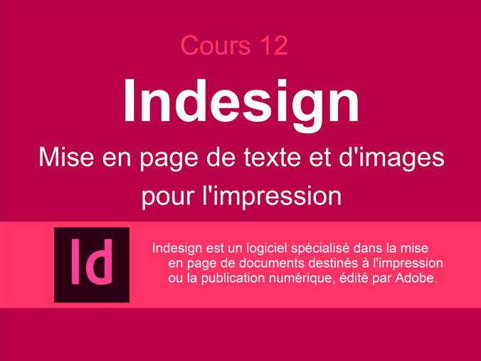 Cours PAO - Indesign